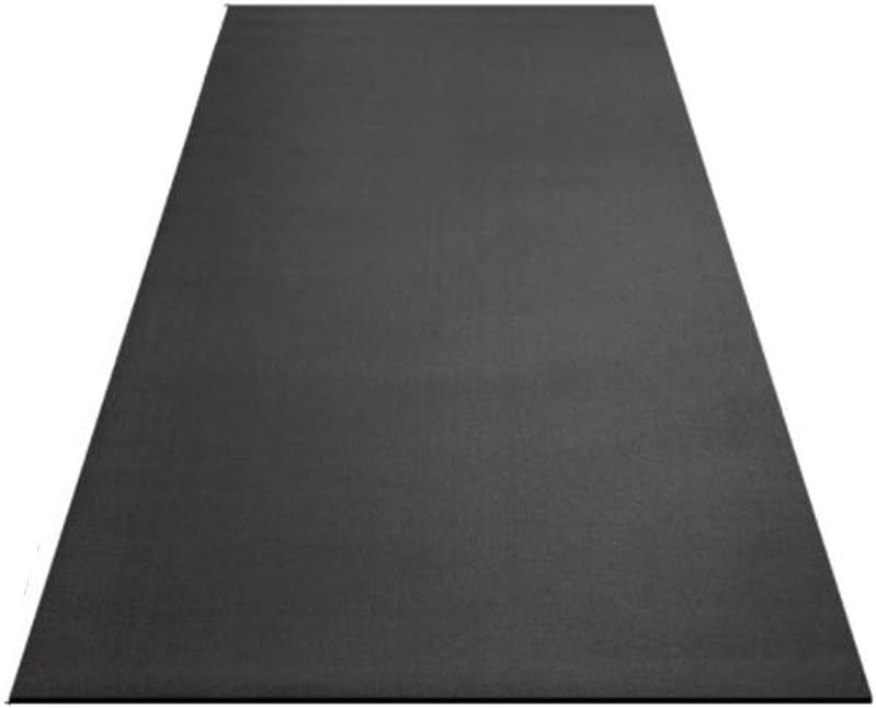 GHKWXUE PVC Dance Mat, Large-scale Silent Shock-proof Anti-skid Jump Rope Aerobics dance Blanket, Yoga Mat, Home Treadmill Aerobic Exercise equipment Yoga Fitness Floor Mat (Color : Black-A)