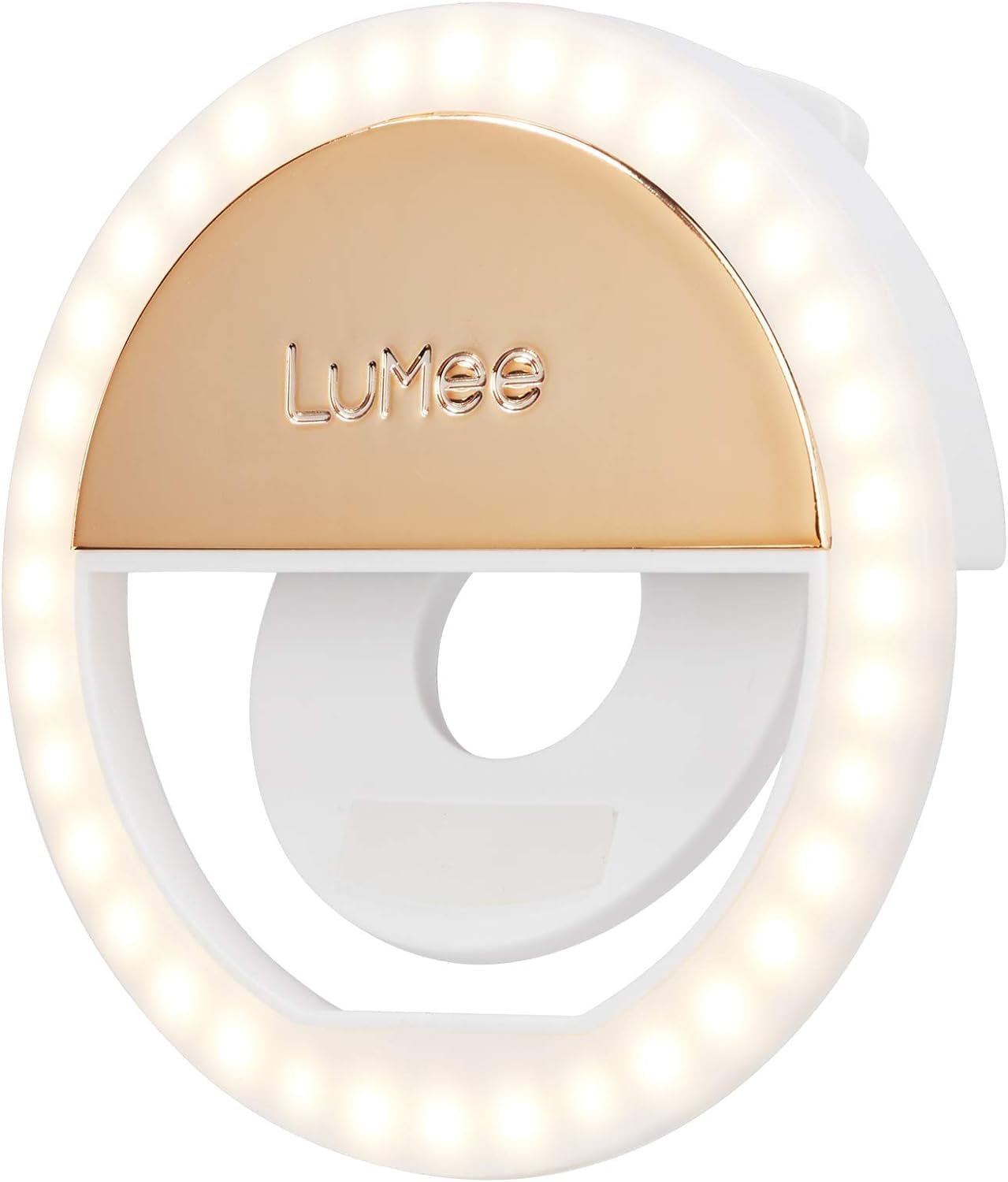 Case-Mate LuMee Studio Clip Light - LED Ring Light for Laptops, Monitors, Smartphones, Tablets - Portable and Rechargeable - Gold — image 1