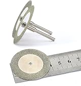 Dophee 10Pcs 40mm Diamond Cutting Discs with 2 Mandrels Rotary Tool view 4