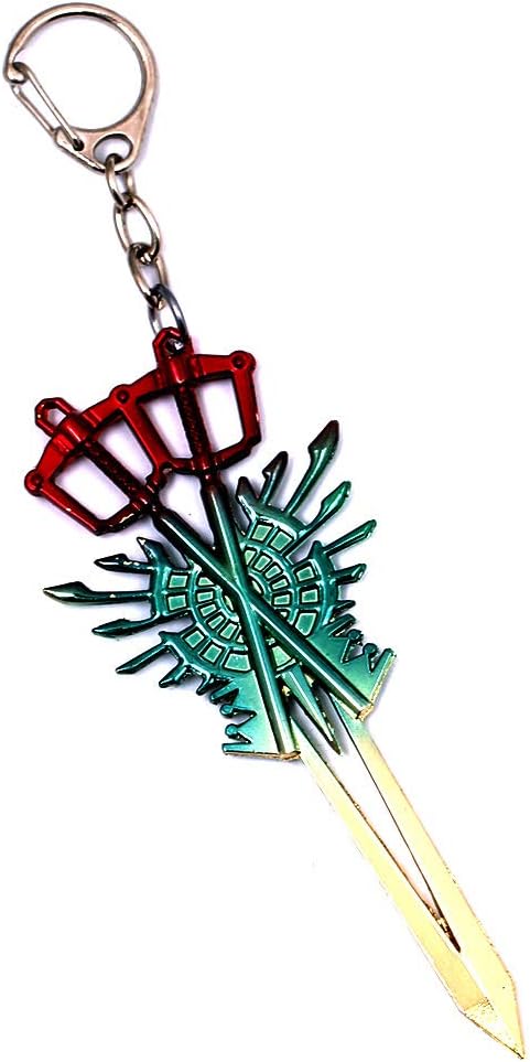Water Hep Keyblade Key Chain Kingdom Hearts Keyblade Cosplay Keychain Lovely Sora Weapons Zinc Alloy Resin Gift 4