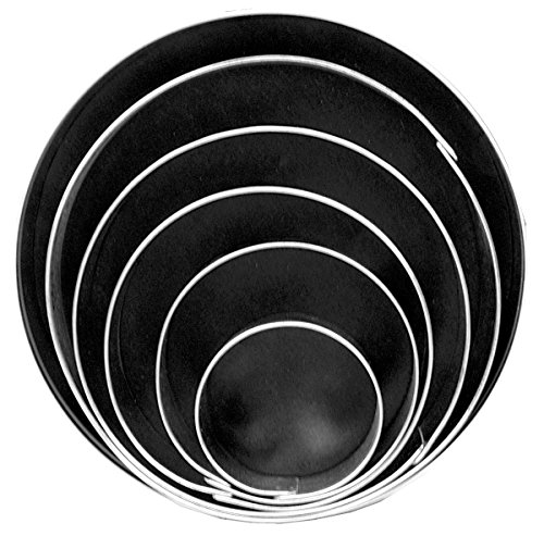 Fox Run 3681 Circle Cookie Cutter Set, Stainless Steel, 5-Piece