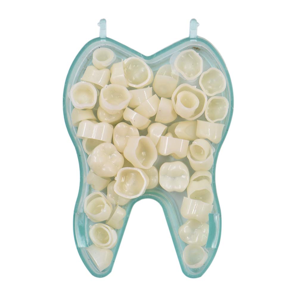 100 PCS Mixed Sizes Dental Temporary Crown Kit Anterior Front & Molar