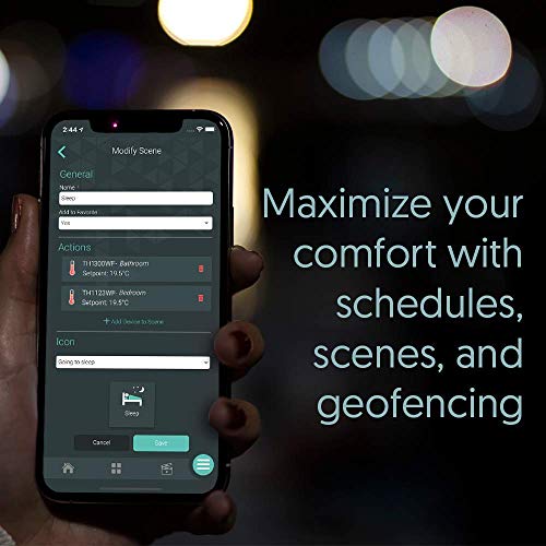 Sinopé Smart Wi-Fi Thermostat for Electric Baseboard Heating TH1123WF (Works with Amazon Alexa) 3000 W / 240 V