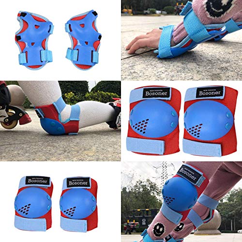 image for BOSONER Kids/Youth Knee Pad Elbow Pads for Rollerblade Roller Skates C