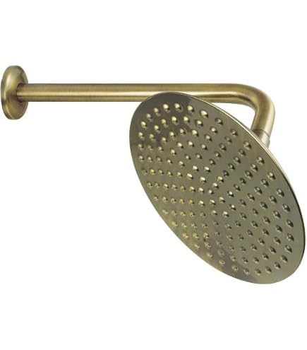 Kingston Brass Victorian Jet Spray Shower Head - Antique Brass Finish, Adjustable Flow - View #4