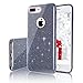 MILPROX Glitter Case Compatible for iPhone 8 Plus/7 Plus, Shiny Sparkle Bling, 3 Layer Hybrid Protective Soft Phone Case Compatible for iPhone 7 Plus/8 Plus