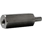 Small Parts 311606HMA Aluminum Male-Female Threaded Hex Standoff, 5/16" Hex Size, 1" Length, 6-32 Thread Size (Pack of 25)