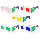 GloFX Color Paper Glasses - 5 Pack - Chakra Chromotherapy Light Therapy