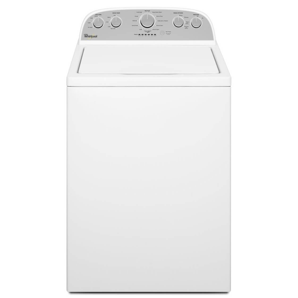 Amazon.com: Whirlpool WTW5000DW 4.3 Cu. Ft. Cabrio® HE Top Load Washer with  Low-Profile Impe, White: Appliances