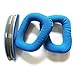 Foxnovo A Pair of Replacement Soft Foam Ear Pads Ear Cushions One Headband Cushion Pad for Logitech G430 G930 Headphones (Blue)