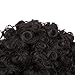 Short Afro Kinky Curly Puff Ponytail Hair Extensions Fluffy Synthetic Drawstring Hair Bun for African American Black Women 1piece dark brown