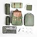 VonShef Large Picnic Backpack for 4 with Insulated Cooler Compartment - Picnic Set with Stainless Steel Cutlery, Picnic Blanket, Removable Bottle Holder and Wine Carrier - Green Adventure Backpack
