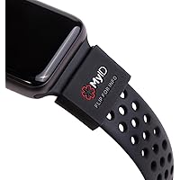 myID Black Medical ID Sleeve that Fits Apple Watch, Fitbit, Samsung Gear, Garmin and More
