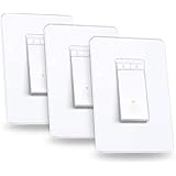Kasa Smart Dimmer Switch HS220P3, Single Pole, Needs Neutral Wire, 2.4GHz Wi-Fi Light Switch Works with Alexa and Google Home