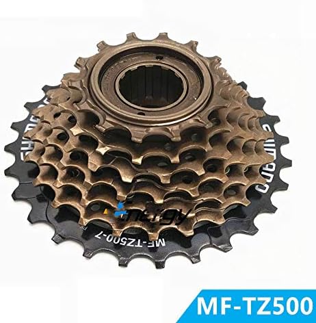 New Mountain Bike New 14-28T 7 Speed Cassette with Road Bike Flywheel Bicycle Card Rotating Parts MF-TZ500 Black