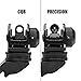 SOUFORCE AR15 Front and Rear 45 Degree Offset BUIS Backup Iron Sight Set for Picatinny Rails