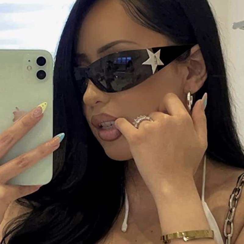 FEISEDY Rimless Sunglasses