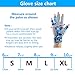 Palmyth UV Protection Fishing Fingerless Gloves UPF50+ Sun Gloves Men Women for Kayaking, Hiking, Paddling, Driving, Canoeing, Rowing (Aqua Sky, Medium)
