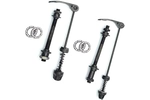 Universal Bike Quick Release Skewer Set - Compatible with Road, Mountain & BMX Bikes - Premium Hub Axle for Secure Wheel Fast