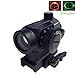 Tactical Reflex Red Green Dot Sight Scope Riflescope Optic Quick Detach Riser Mount Release Lens Covers Rail Mount Holographic Hunting Spotting