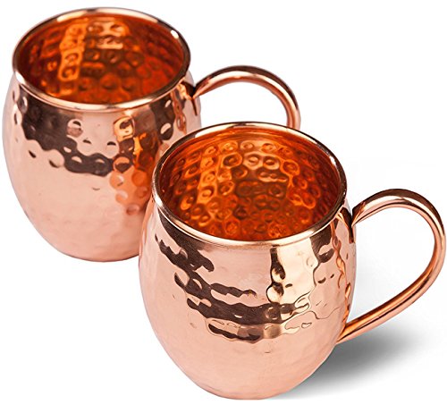 Copper moscow mule mugs delicious sphere with 2 straws …