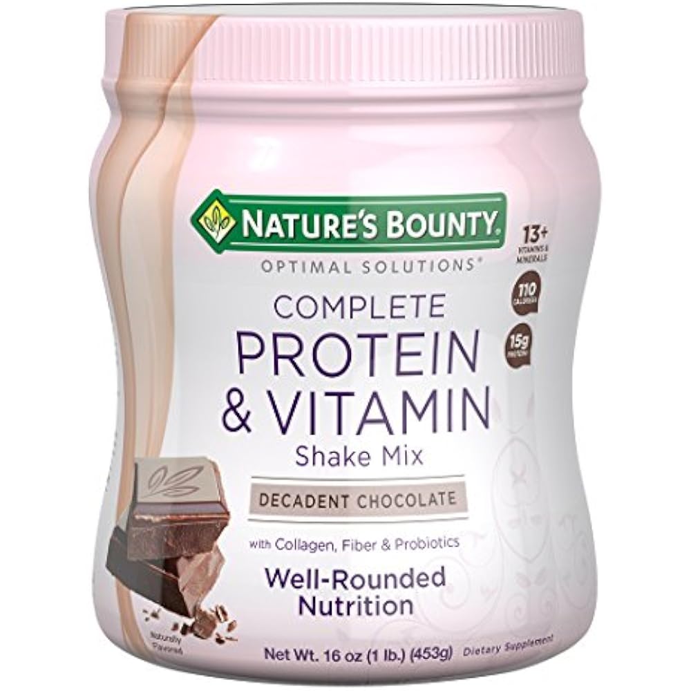 Nature's Bounty Protein Shake Optimal Solutions Chocolate