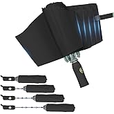 TOPSAIL 45in Compact Inverted Folding Umbrella for Travel Wind-resistant, Anti-rebound & Safe Collapsing, Portable & Sturdy Windproof Reverse Umbrellas for Rain