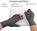 2 Pairs Compression Arthritis Gloves, Fingerless Hand Gloves for Rheumatoid & Osteoarthritis - Joint Pain and Carpel Tunnel Relief-Men & Women (Large-2 Pairs)