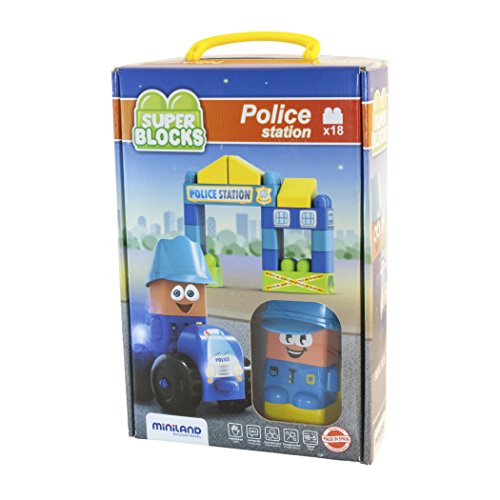 Miniland Super Blocks Set - Police Station