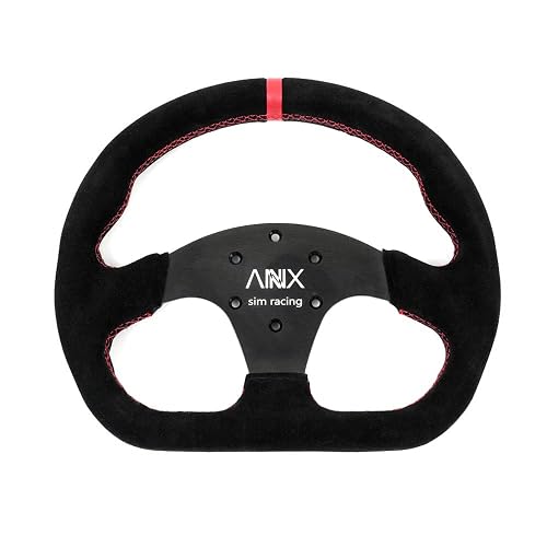 RASTP D-Shaped Racing Steering Wheel, 12.8