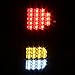 Xtune 2007-2013 Tundra Black Full LED (Running, Brake, Signal, Reverse) Tail Lights 2008 2009 2010 2011 2012 Pair L+R
