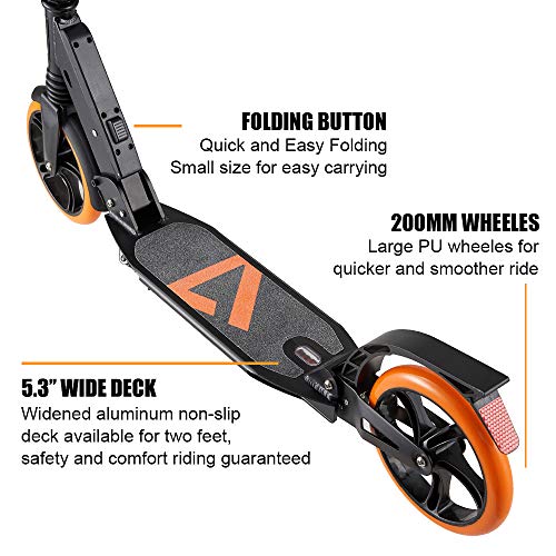 Albott Kick Scooter for Adults, Teens, Kids 8 Years and up, Dual