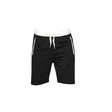 CHYU Herren Sport Joggen und Training Shorts Fitness Kurze Hose Jogging Hose Bermuda Reißverschlusstasch