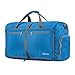 Gonex 60L Packable Travel Duffle Bag Foldable Duffel Bags for Luggage Gym Sports Camping Travelling Cycling Storage Shopping Water & Tear Resistant Blue