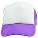 DALIX Trucker Cap Neon Purple Hat for Youth Baseball Caps