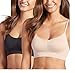 Jockey Women's Bra Modern Micro Seamfree Cami Strap Bralette - 2 Pa
