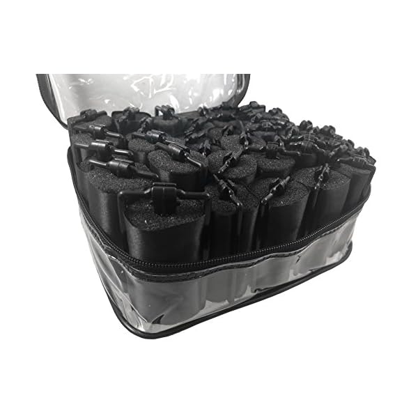 Hype Hair Satin Foam Rollers, 42 Pcs. Black Hair Information