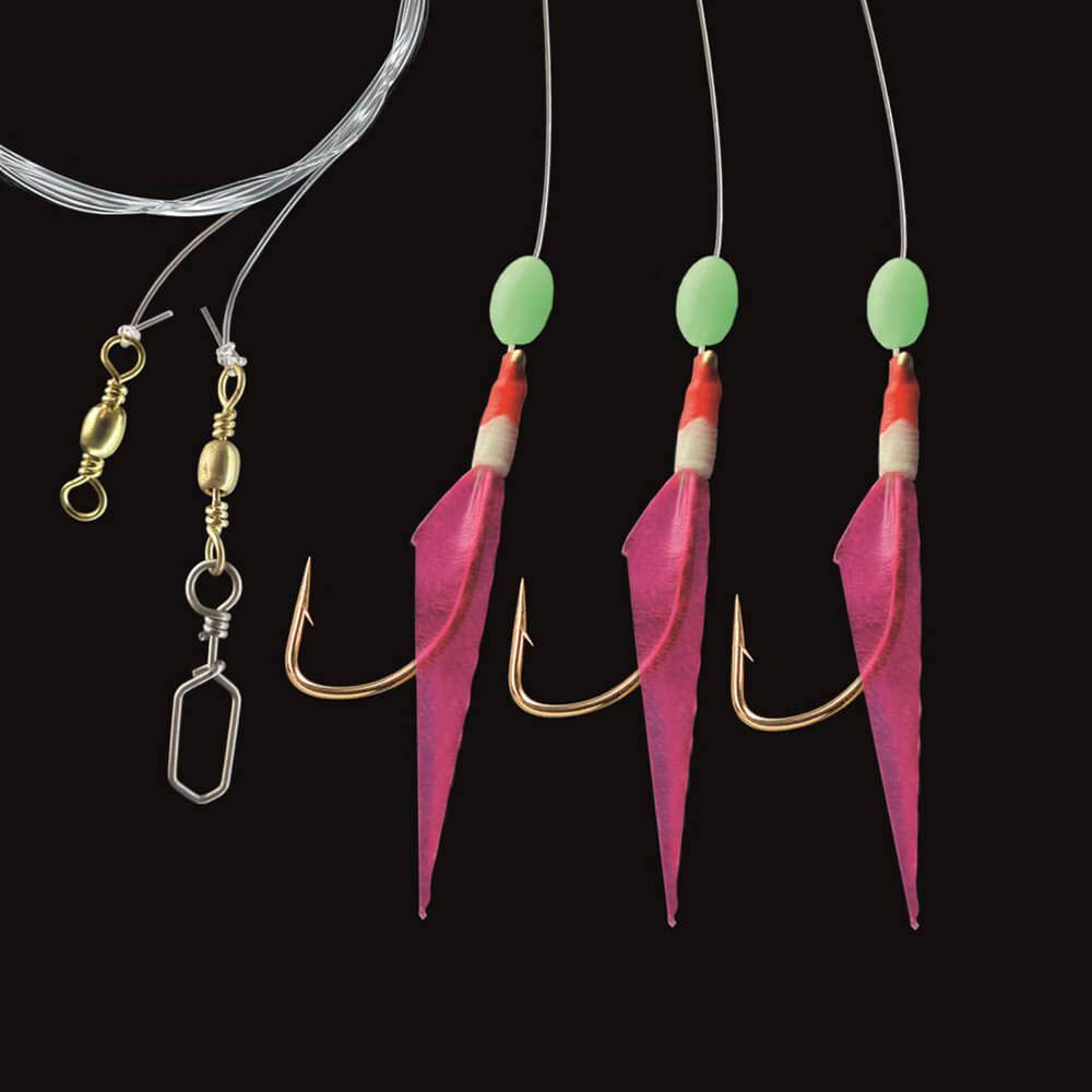 Jenzi Norway Paternoster with Fish Skin 140 cm Pink #3/0