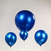 Chrome Royal Blue Double-Stuffed Balloons different sizes 52 PACK 18+10+5 inch Metallic Blue balloon Garland kit For Graduation Wedding Birthday baby shower anniversary decorations