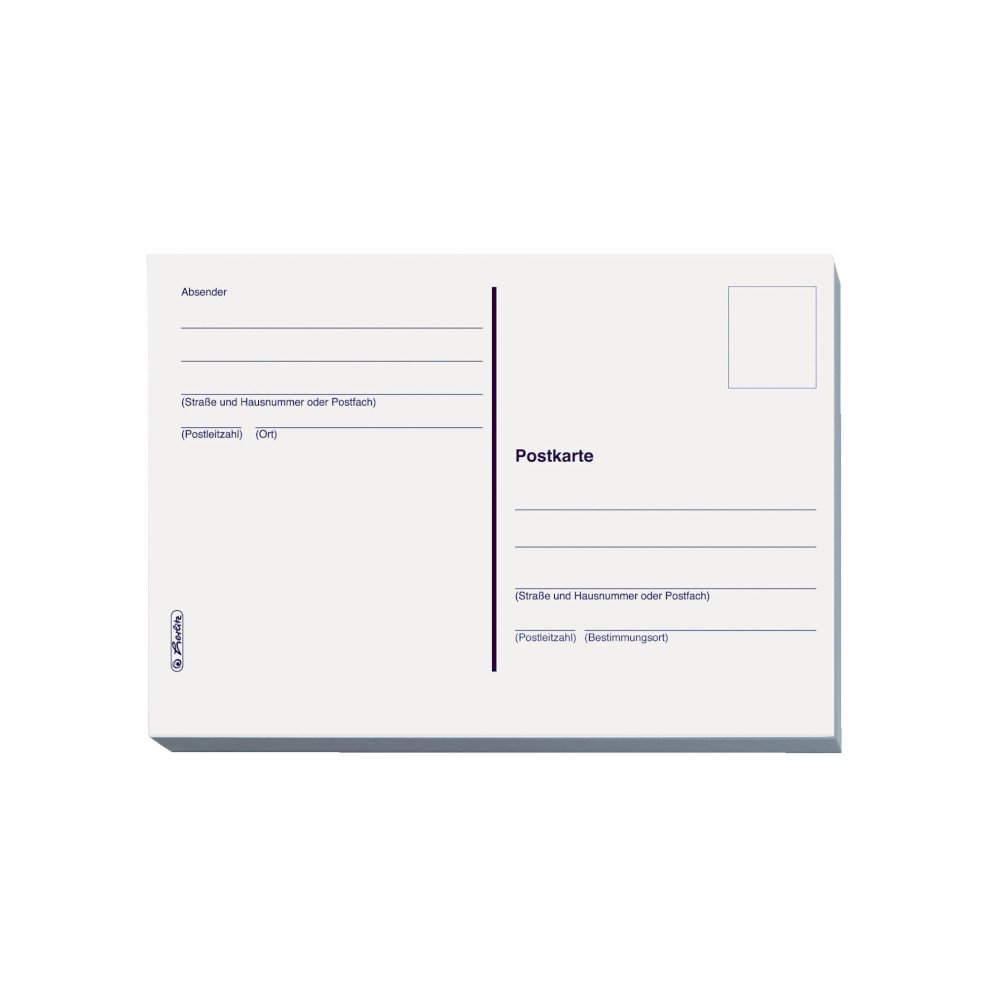 Herlitz A6 Postcards - White