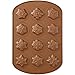 Wilton 12 Cavity Copper Colored Snowflake Cookie Pan, Copper