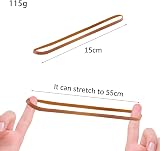 Thboxes 50 Pcs Large Elastic Bands Heavy Duty Yellow Rubber Band Set 20 cm view 2