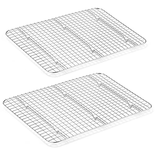 Cooling Rack Set of 2, Efar Stainless Steel Baking Rack for Oven Roasting Cooking Bacon Cooling