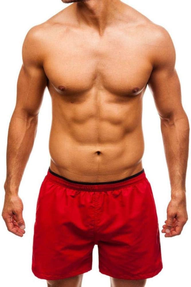 mens red swimsuit