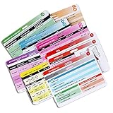 YARKOR 27 Nursing Badge Reference Cards, Waterproof Nursing Cheat Sheet (3.35