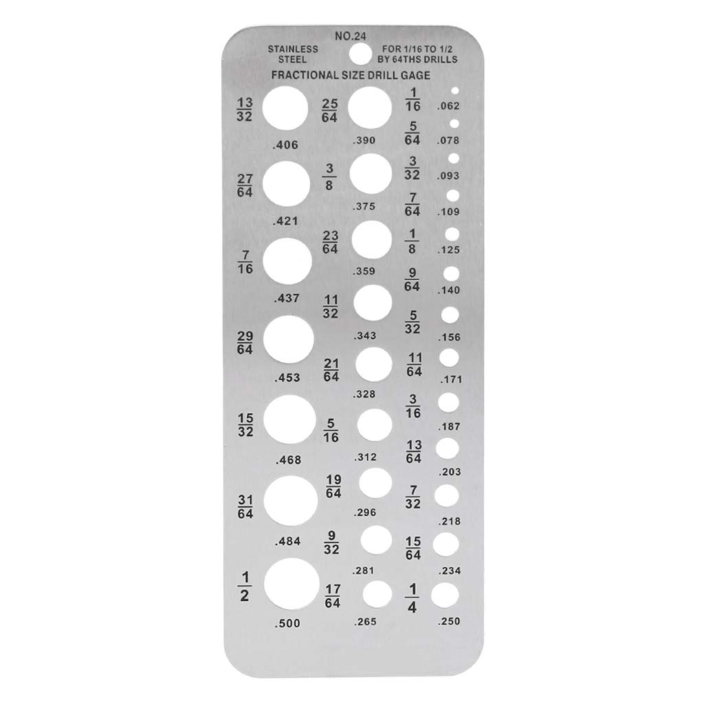 Best Drill Bit Fraction To Decimal Chart