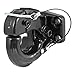 CURT 48205 Pintle Hook Hitch 10,000 lbs, Fits 2-1/2 to 3-Inch Lunette Ring, Mount Required, Carbide Black Powder Coat