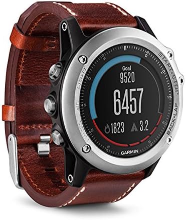 Garmin Fenix 3 zafiro plata con cinta de piel, 010 – 01338 ...