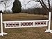 3 Panel Brick Pattern Gate Wood Horse Jumps 12ft