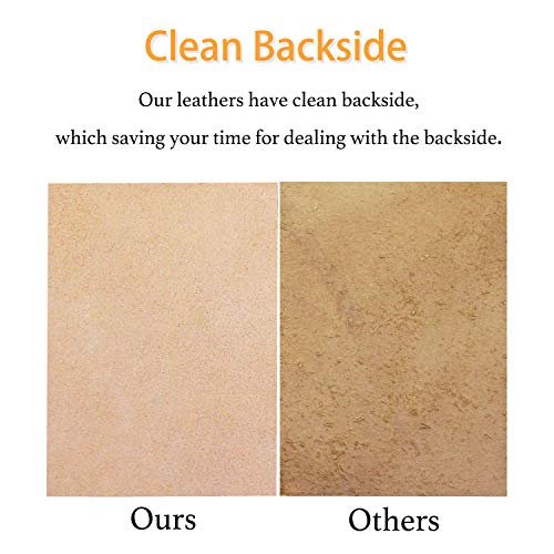 Muse Craft Flawless 12''X24'' 5-6oz Vegetable Tanned Leather Precut| Import A Grade Tooling Leather Hide Full Grain Veg Tan Leather for Tooling, Carving, Dyeing, Embossing(12''x24'' 1.9-2.3mm)